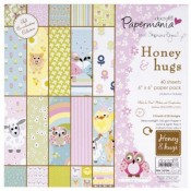 6x6 paper pack 160gsm - honey & hugs by stephanie dyment